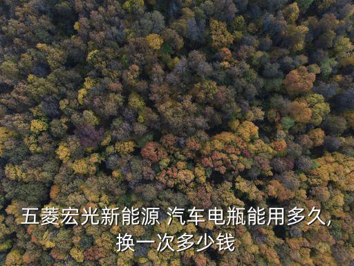 五菱宏光新能源 汽车电瓶能用多久,换一次多少钱