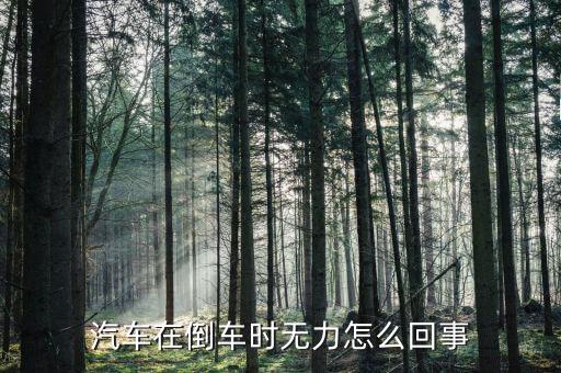 汽车在倒车时无力怎么回事