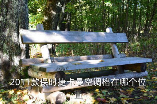 2011款保时捷卡曼空调格在哪个位置