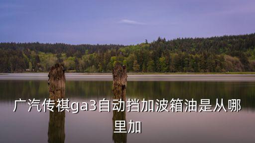 广汽传祺ga3自动挡加波箱油是从哪里加