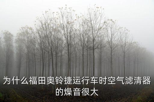 为什么福田奥铃捷运行车时空气滤清器的燥音很大