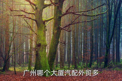 广州哪个大厦汽配外贸多