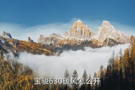 宝骏630暖风怎么开