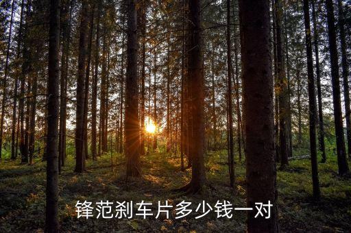 本田锋范更换刹车片多少钱，锋范换刹车片多少钱
