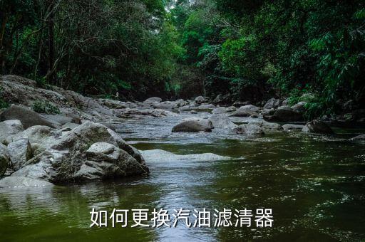 如何更换汽油滤清器