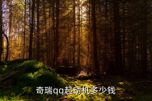 奇瑞QQ6起动机多少钱，QQ起动机价格是多少