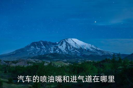 汽车的喷油嘴和进气道在哪里