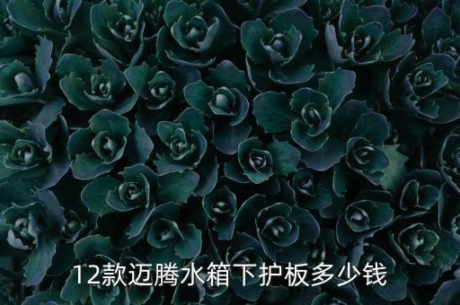 汽车水箱下护板多少钱，12款迈腾水箱下护板多少钱