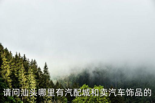 请问汕头哪里有汽配城和卖汽车饰品的