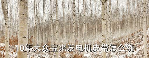10年大众宝来发电机皮带怎么绕