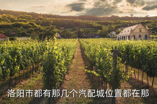 洛阳市都有那几个汽配城位置都在那