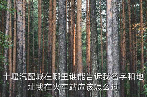 十堰汽配城在哪里谁能告诉我名字和地址我在火车站应该怎么过