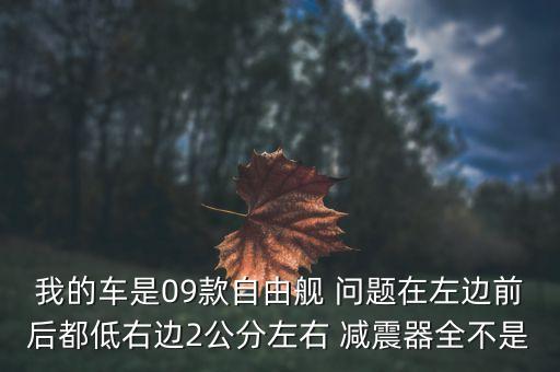 我的车是09款自由舰 问题在左边前后都低右边2公分左右 减震器全不是