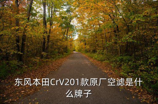 东风本田CrV201款原厂空滤是什么牌子