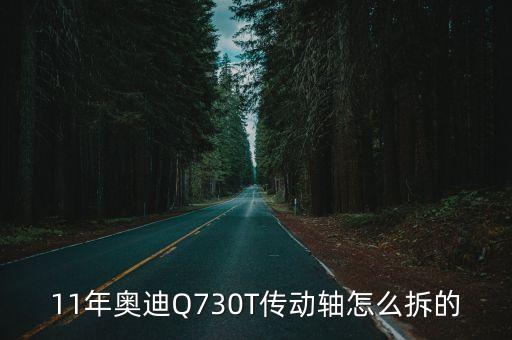 奥迪Q7分动箱上的传动轴怎么拆，奥迪q7半轴怎么拆