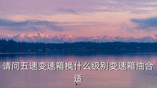 请问五速变速箱换什么级别变速箱油合适
