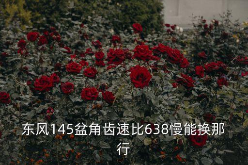 东风145盆角齿速比638慢能换那行
