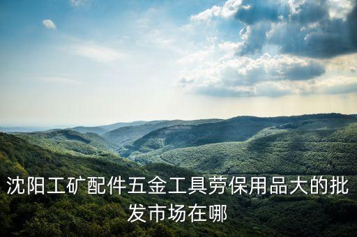 沈阳工矿配件五金工具劳保用品大的批发市场在哪
