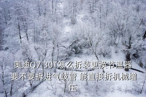 奥迪Q7 30T怎么拆装更换节温器 要不要拆进气歧管 能直接拆机械增压
