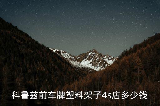科鲁兹前车牌塑料架子4s店多少钱
