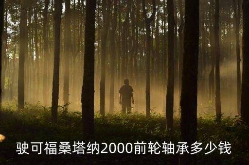 驶可福桑塔纳2000前轮轴承多少钱