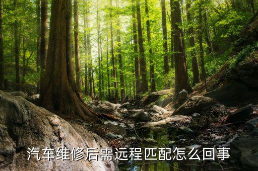 汽车维修后需远程匹配怎么回事