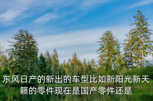东风日产的新出的车型比如新阳光新天籁的零件现在是国产零件还是