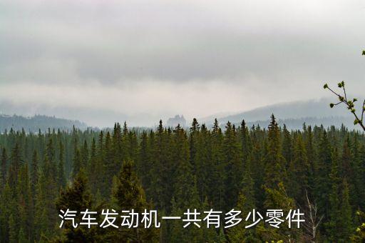 汽车发动机有多少配件，汽车发动机一共有多少零件