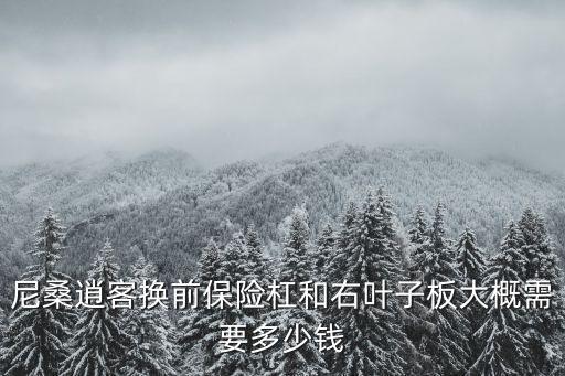 尼桑逍客换前保险杠和右叶子板大概需要多少钱