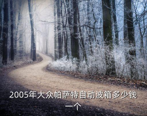 2005年大众帕萨特自动波箱多少钱一个