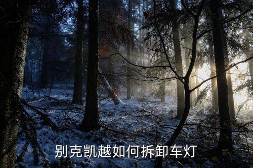 别克凯越如何拆卸车灯