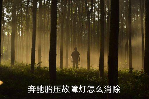 奔驰胎压故障灯怎么消除
