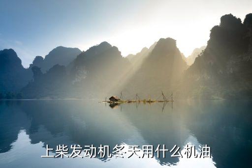 4102发动机冬季用什么机油，上柴发动机冬天用什么机油