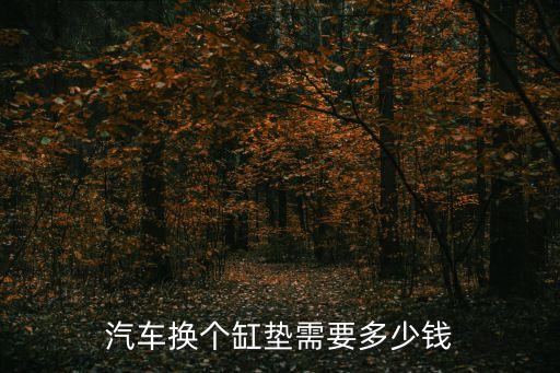 汽车换个缸垫需要多少钱