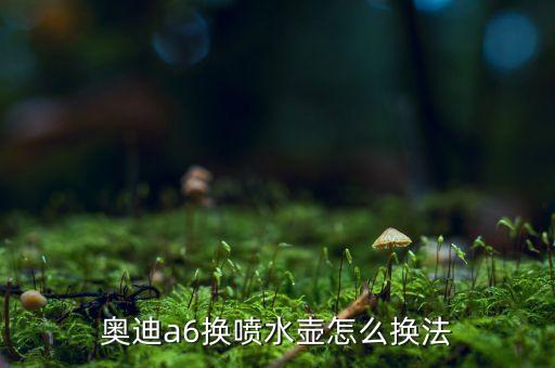 奥迪a6l雨刮水壶怎么拆装，请问奥迪A6L20T喷水壶如何拆