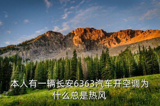 本人有一辆长安6363汽车开空调为什么总是热风
