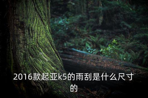 2016款起亚k5的雨刮是什么尺寸的