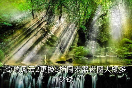 瑞风二档同步器多少钱，瑞虎的同步器检查费多少钱更换呢