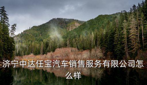 济宁中达任宝汽车销售服务有限公司怎么样