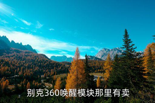  别克360唤醒模块那里有卖