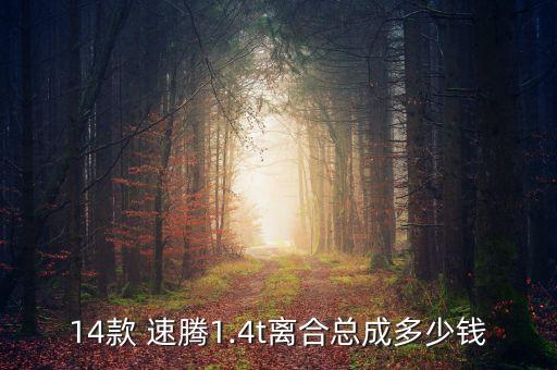 14款 速腾1.4t离合总成多少钱