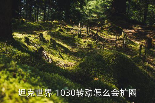 坦克世界 1030转动怎么会扩圈