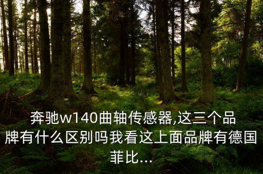  奔驰w140曲轴传感器,这三个品牌有什么区别吗我看这上面品牌有德国菲比...