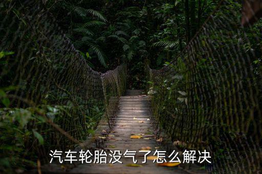 汽车轮胎没气了怎么解决