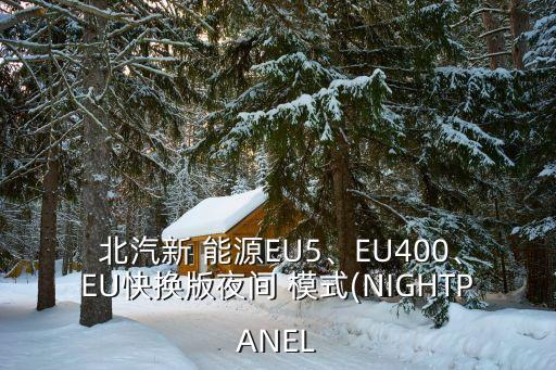  北汽新 能源EU5、EU400、EU快换版夜间 模式(NIGHTPANEL