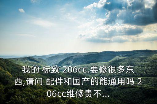 我的 标致 206cc.要修很多东西,请问 配件和国产的能通用吗 206cc维修贵不...