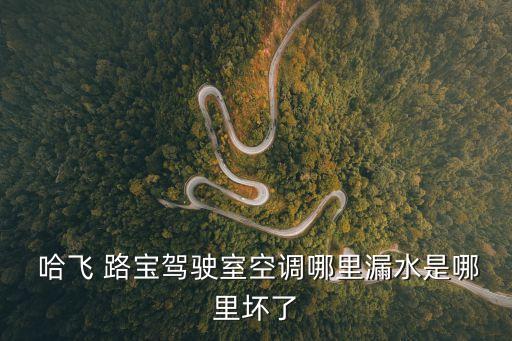  哈飞 路宝驾驶室空调哪里漏水是哪里坏了