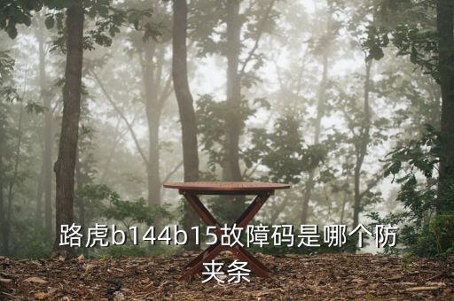  路虎b144b15故障码是哪个防夹条
