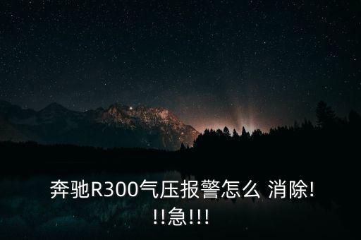  奔驰R300气压报警怎么 消除!!!急!!!