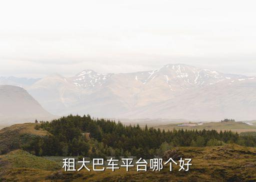 租大巴车平台哪个好